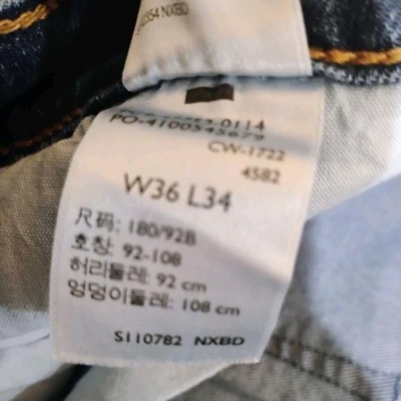 Denizen from Levi's Classic Blue Slim Straight Jeans - Picture 6 of 12